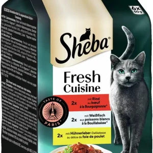 Abverkauf Sheba Fresh Cuisin Taste of Paris Rind 6 x 50 g